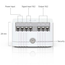 Modul releu Compact UniFi Ubiquiti SuperLink cu interfețe I/O, USL-Relay